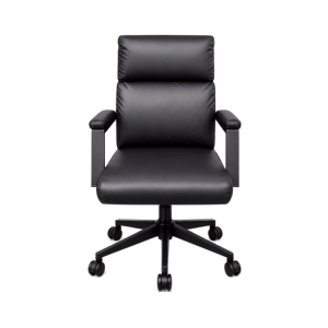 Sillón Director Ferrara Símil Cuero Negro
