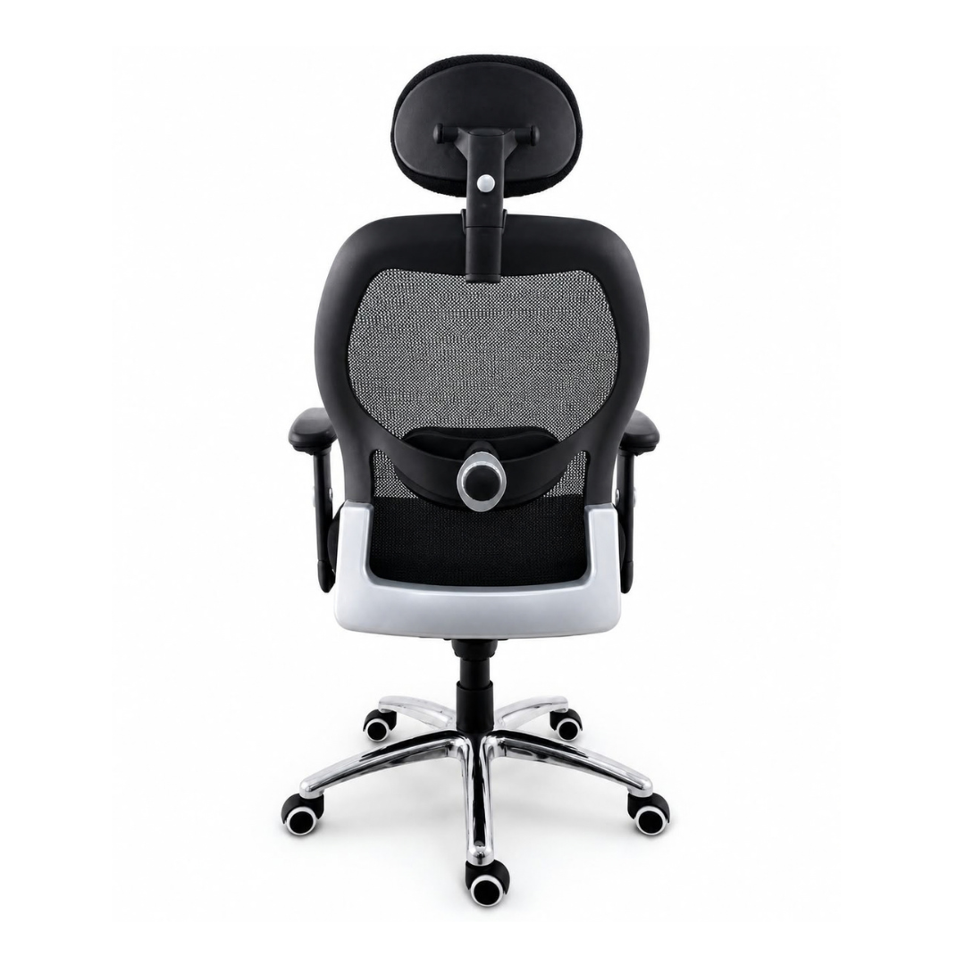 Silla Ergonómica Magna Plus con Cabezal, Sincro y Base de Aluminio - Imagen 6