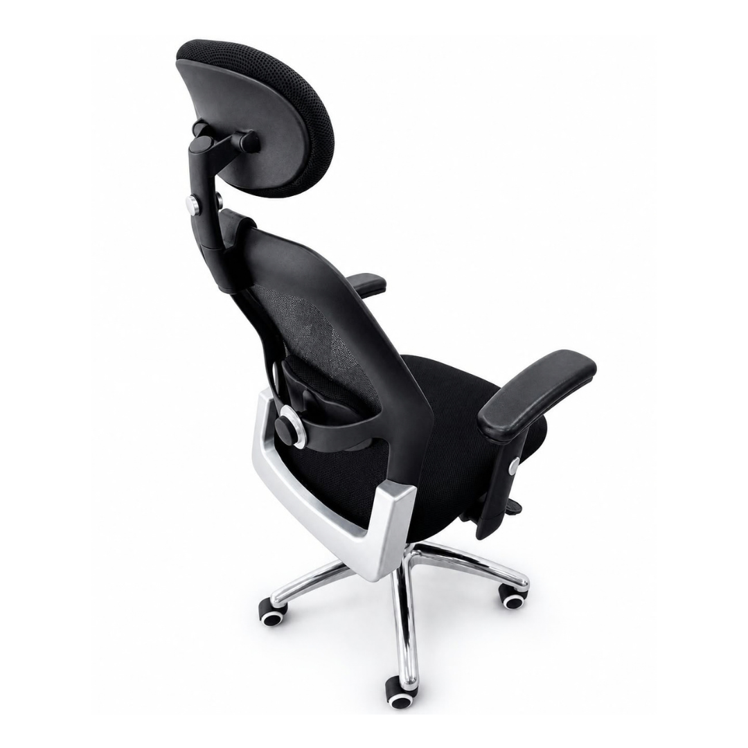 Silla Ergonómica Magna Plus con Cabezal, Sincro y Base de Aluminio - Imagen 7