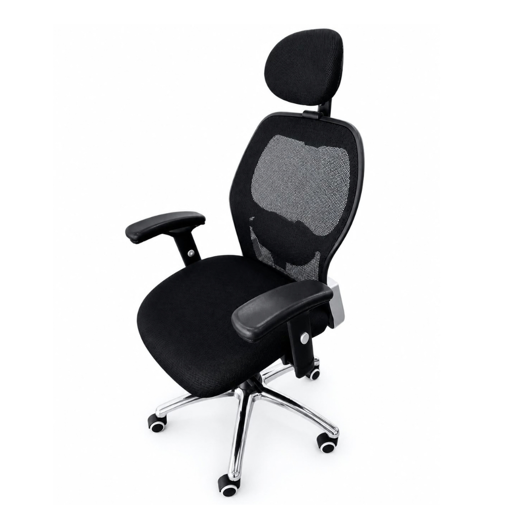 Silla Ergonómica Magna Plus con Cabezal, Sincro y Base de Aluminio - Imagen 8