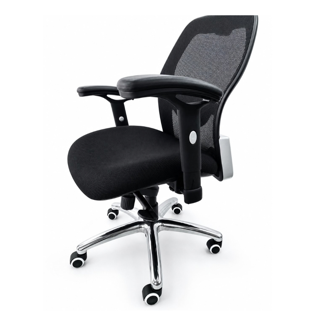 Silla Ergonómica Magna Plus con Cabezal, Sincro y Base de Aluminio - Imagen 9